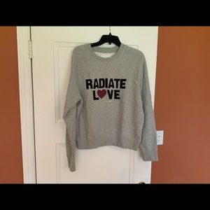 Women’s Spiritual Gangster “Radiate Love” sweatshirt new size L